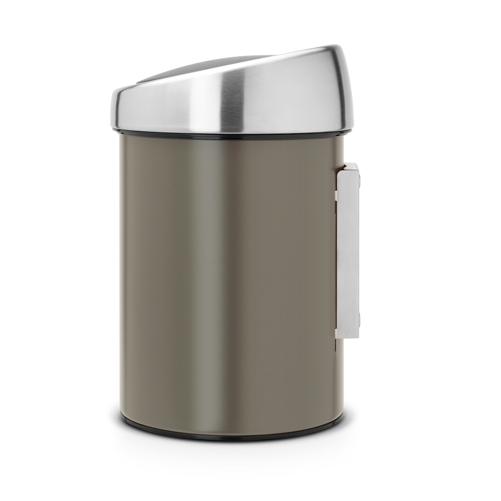Touch Bin® 3Ltr / Brilliant Steel lock Platinum Färg: Platinum