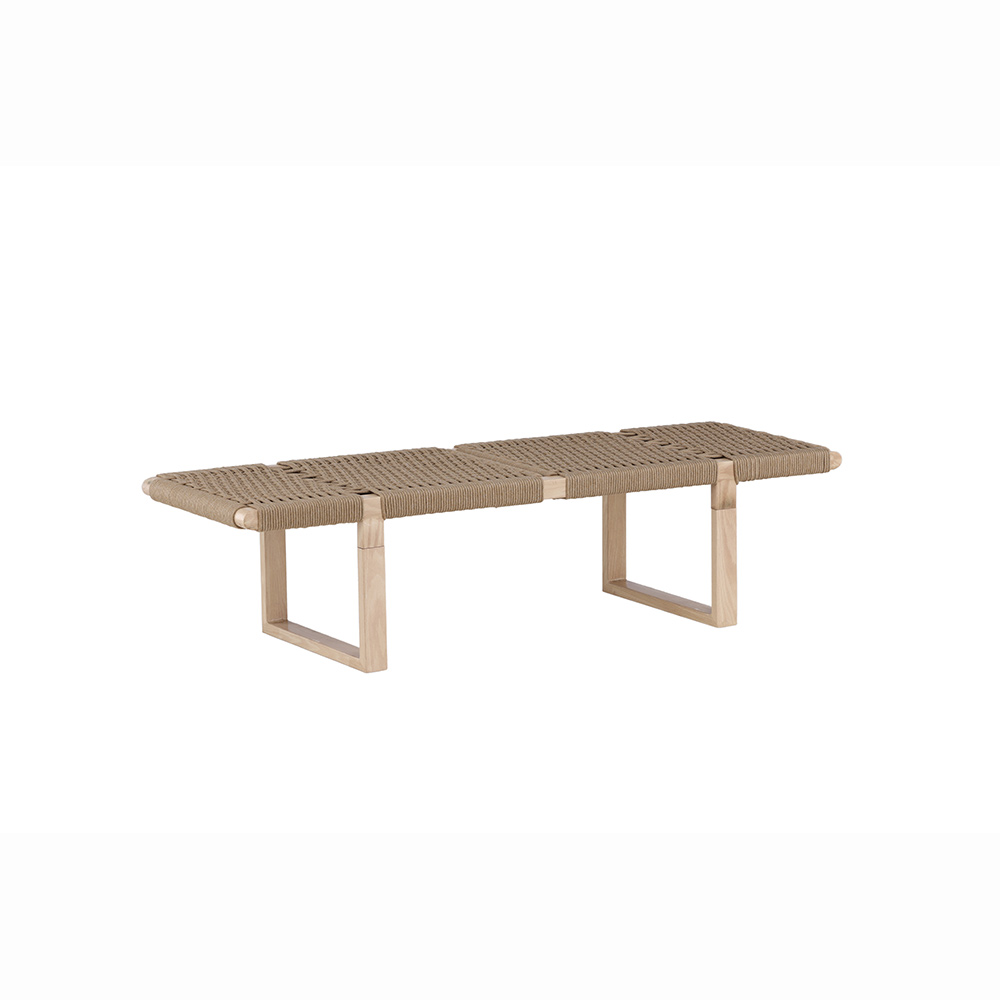 Bänk Vind Ängön Naturfärgad Sittbänk Rep & Trä 140 cm