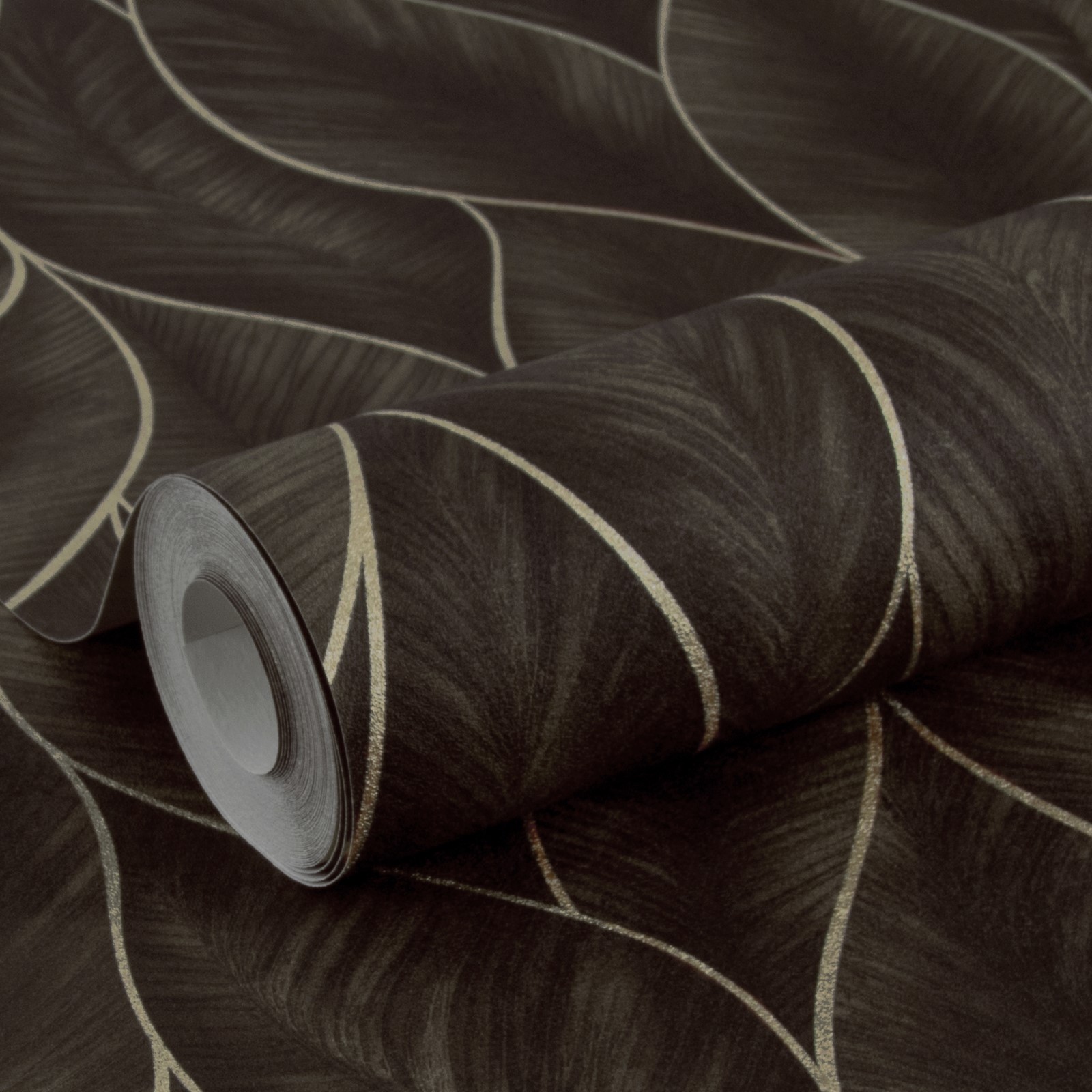 Tapet WOW Subtle Leaves Brons