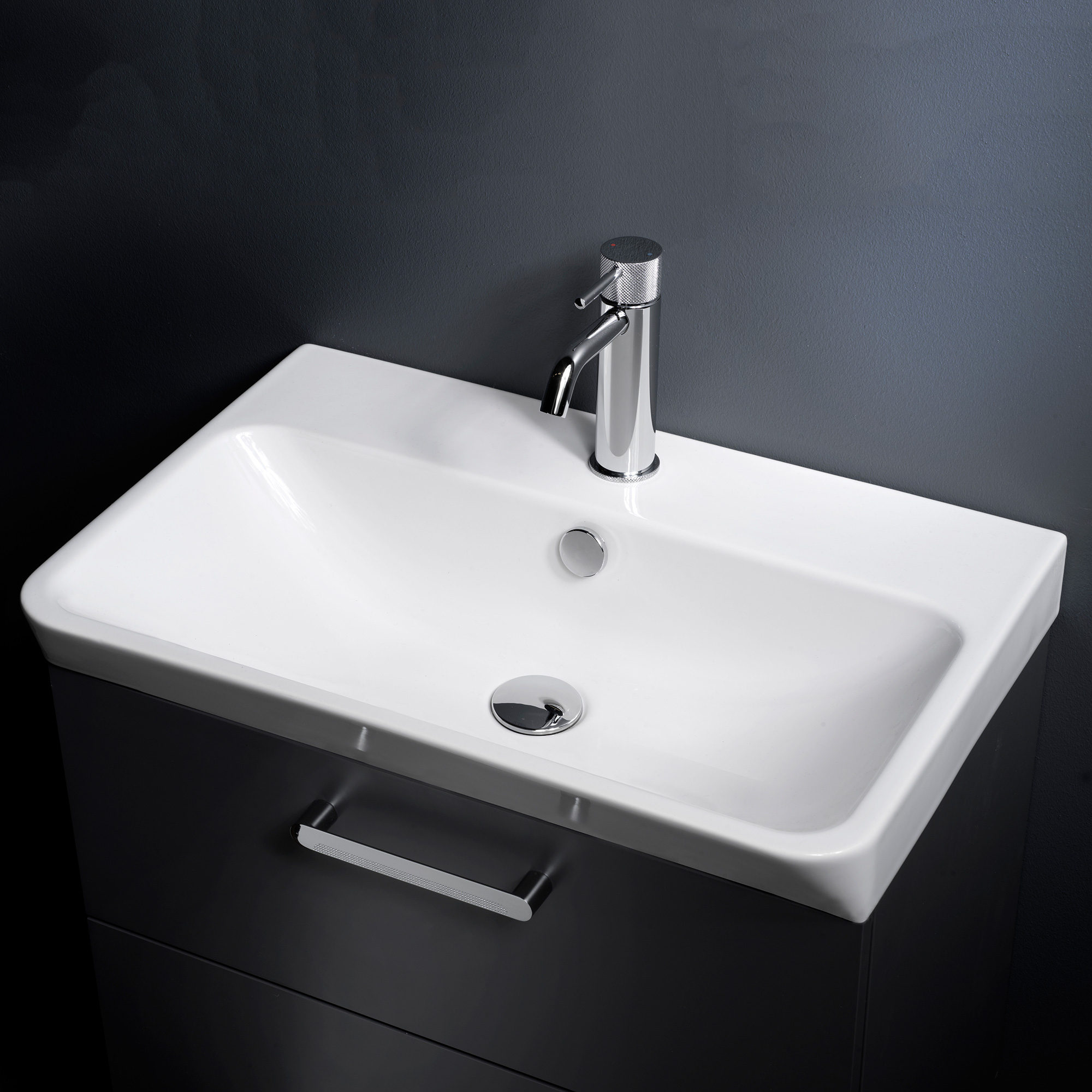 Crown Kom 60x35 Vit Sh L Bredd 600 mm, Vit, Rundad kant