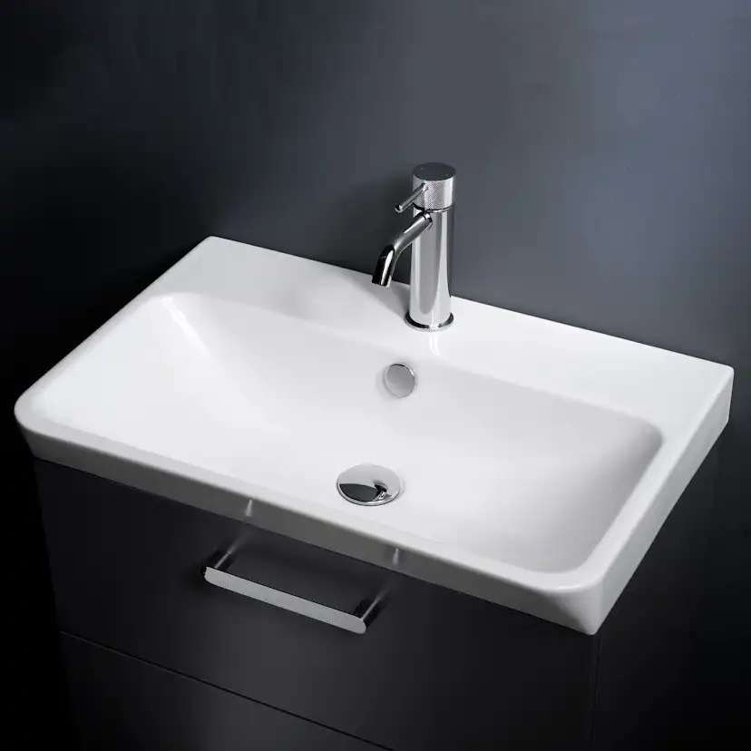 Crown Kom 60x35 Vit Sh L Bredd 600 mm, Vit, Rundad kant