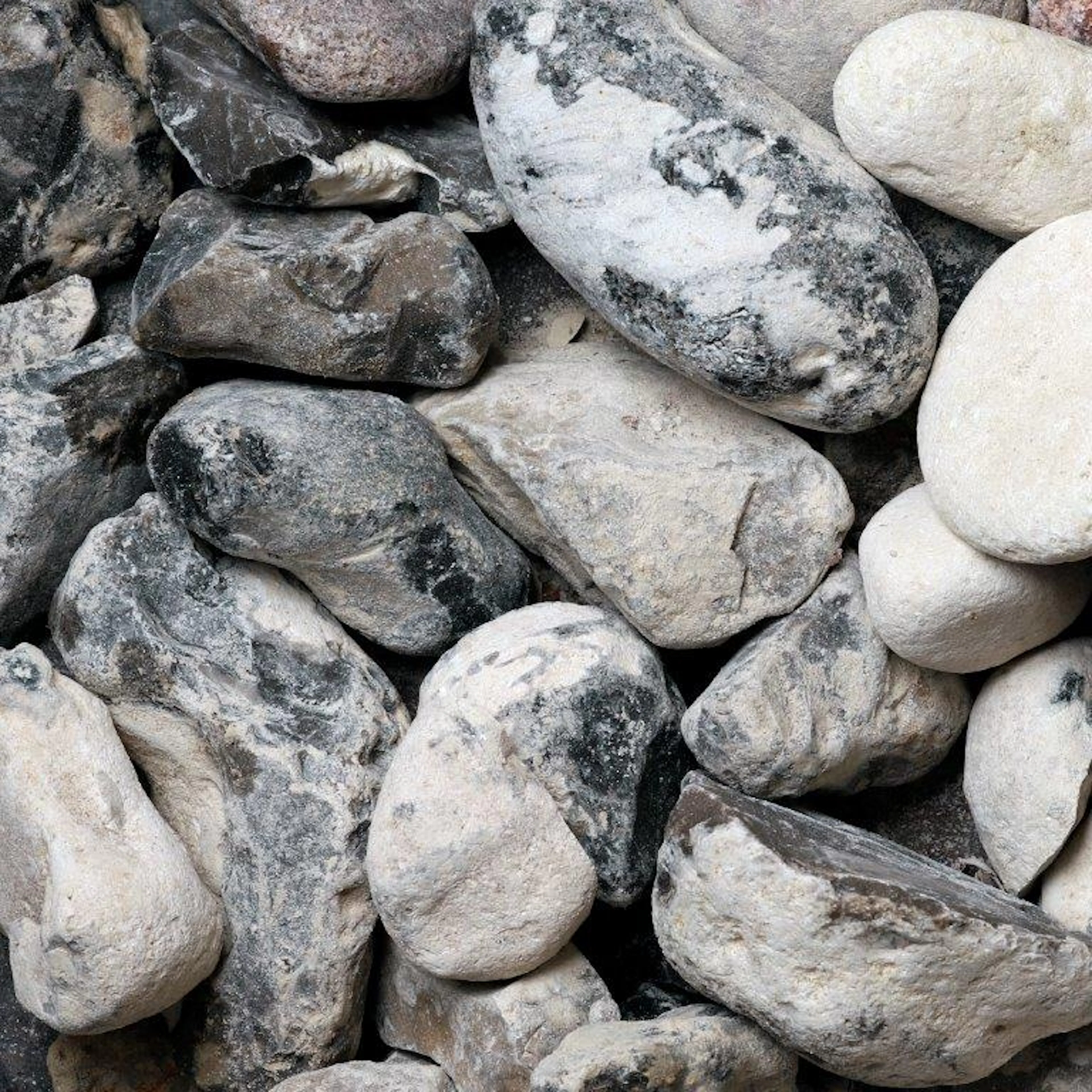 Dekorsten Magrab Krossprodukter Svartvit Sjösten 32-64 mm, 1000 kg Säck