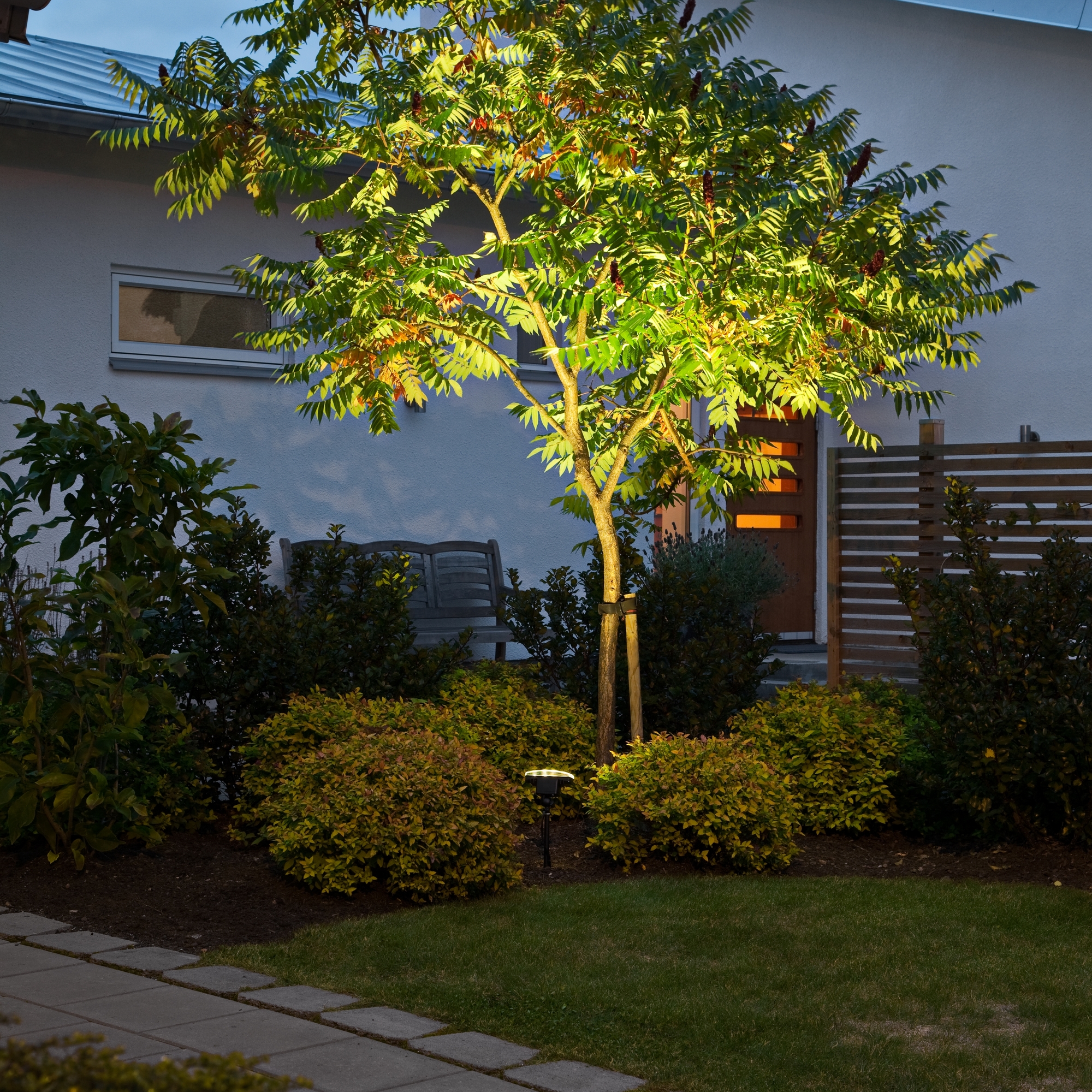 LED-Spot Gnosjö Konstsmide Amalfi High Power 4X1W Stor med Transformator