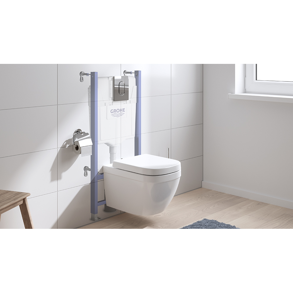 Vägghängd Toalettstol GROHE Solido Euro Ceramic 5-i-1 Komplett Vit Porslin