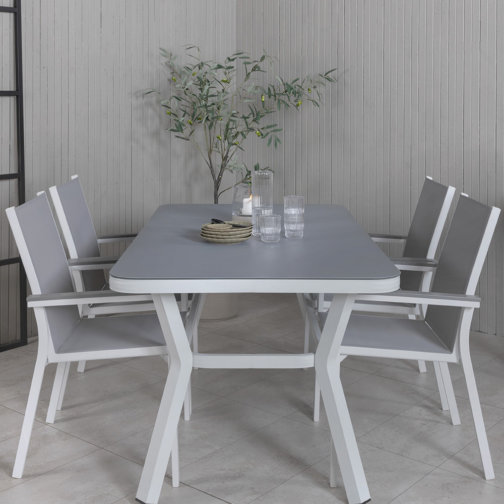 Matgrupp Venture Home Vyn med 4 Parma Matstolar