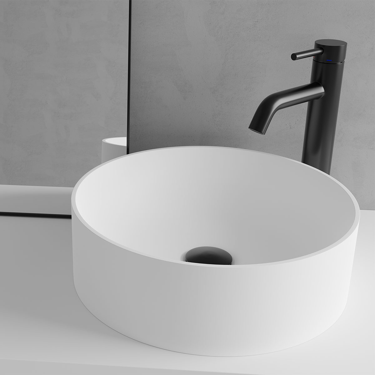 Tvättställsblandare Scandtap Steel Wave High