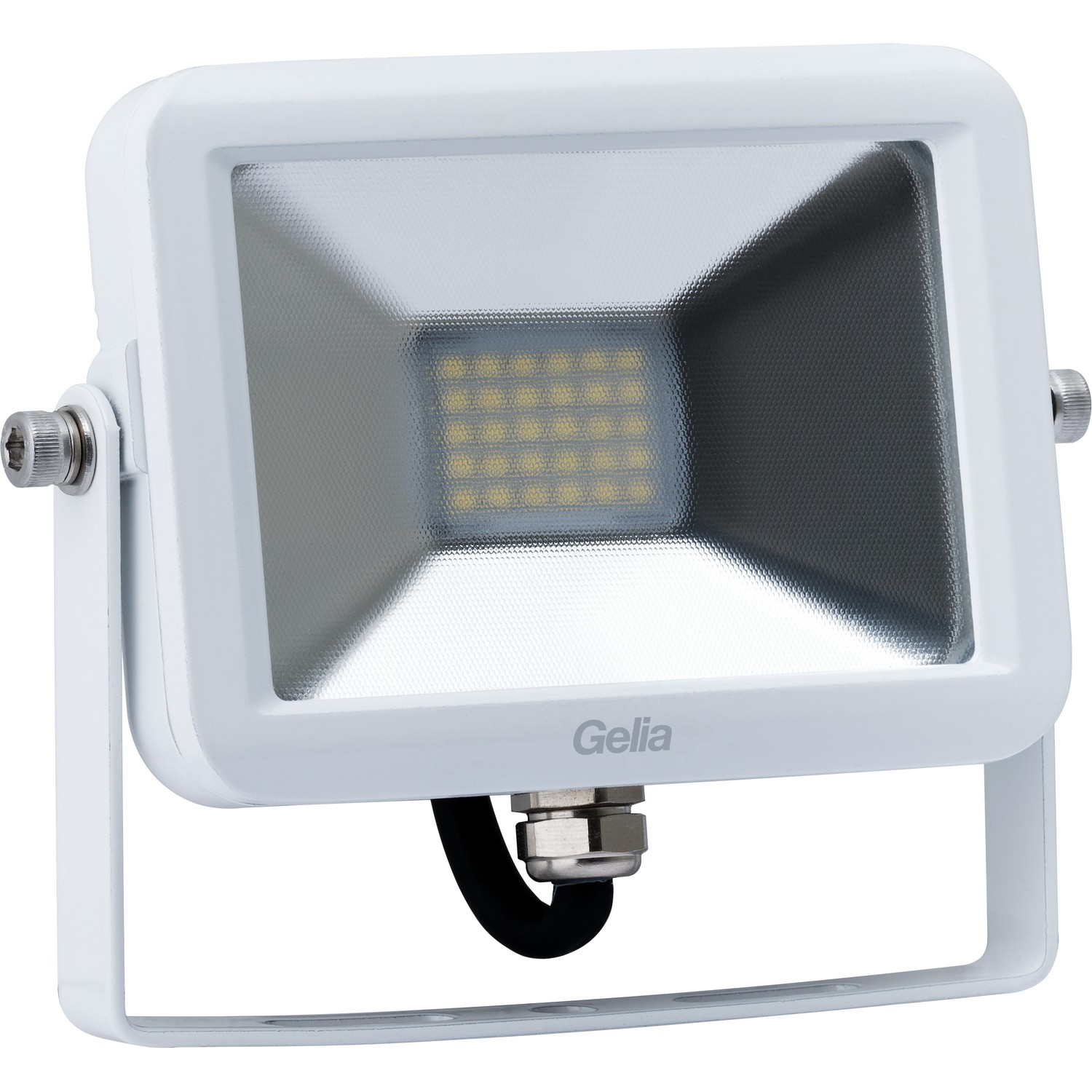 Strålkastare Gelia LED 20W IP65 0,5m Kabel med Stickpropp