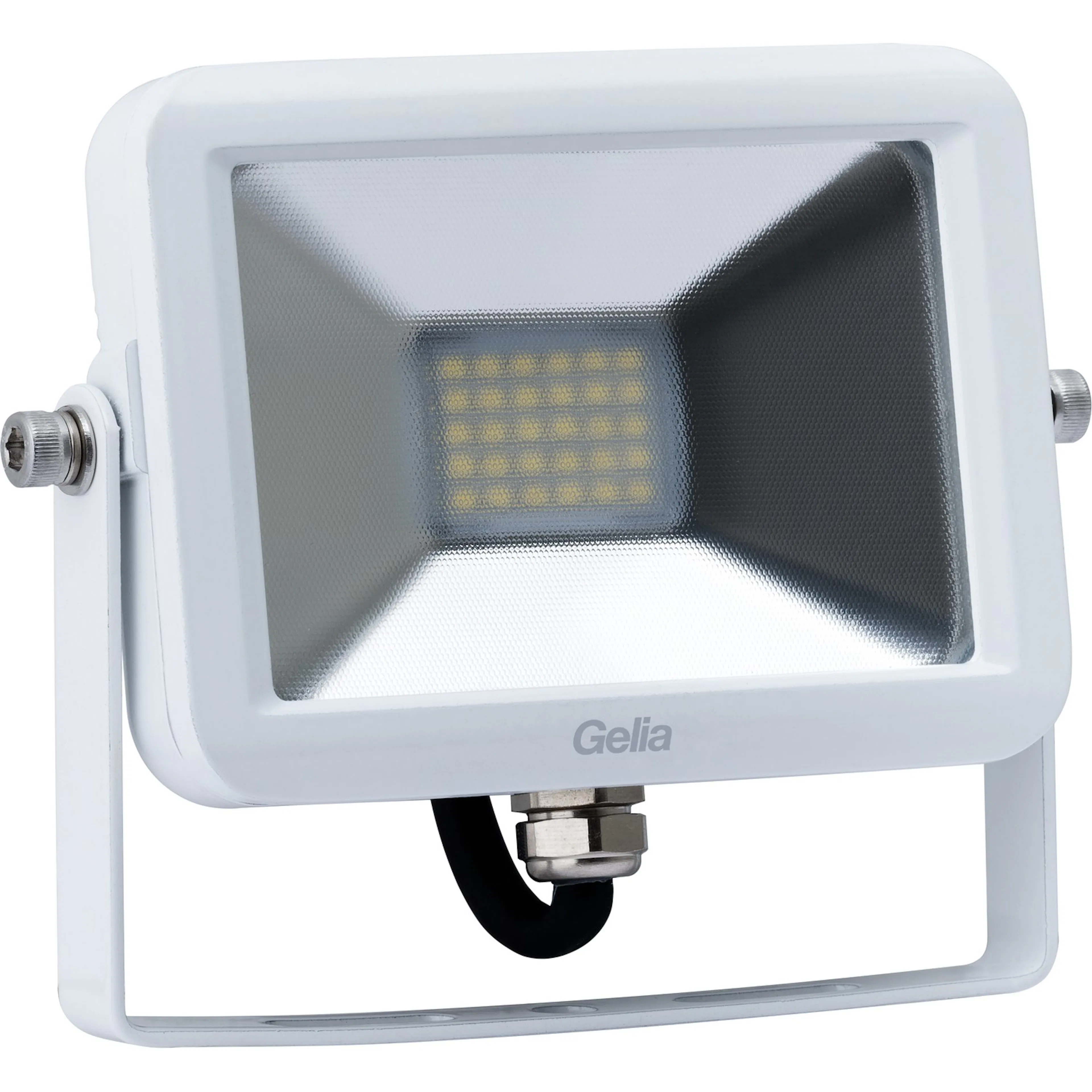 Strålkastare Gelia LED 20W IP65 0,5m Kabel med Stickpropp