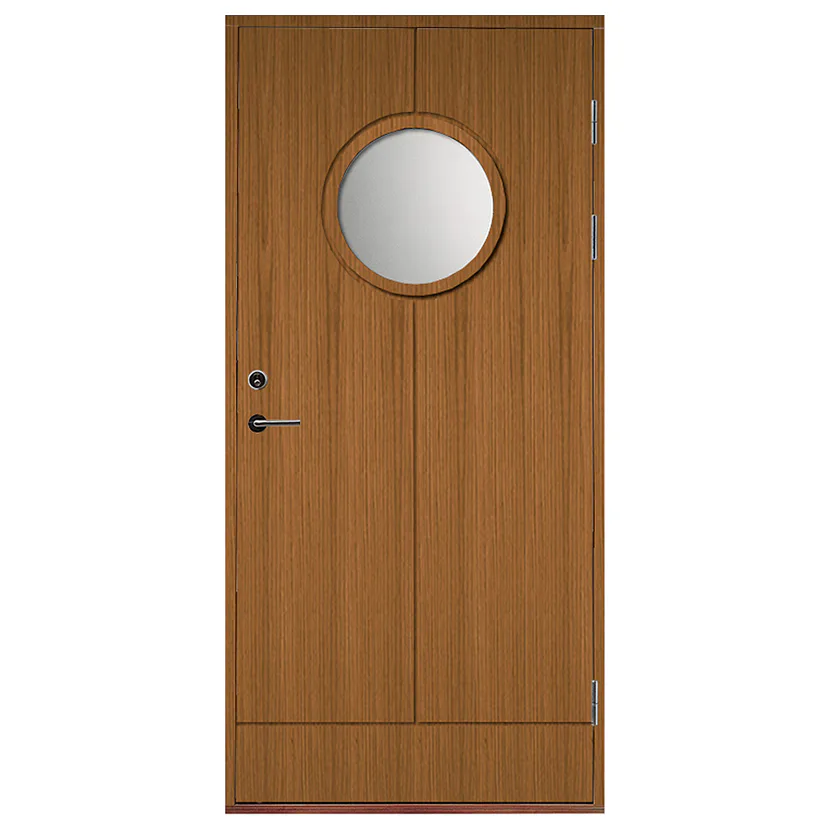 Ytterdörr SnickarPer 506G Teak Klarglas