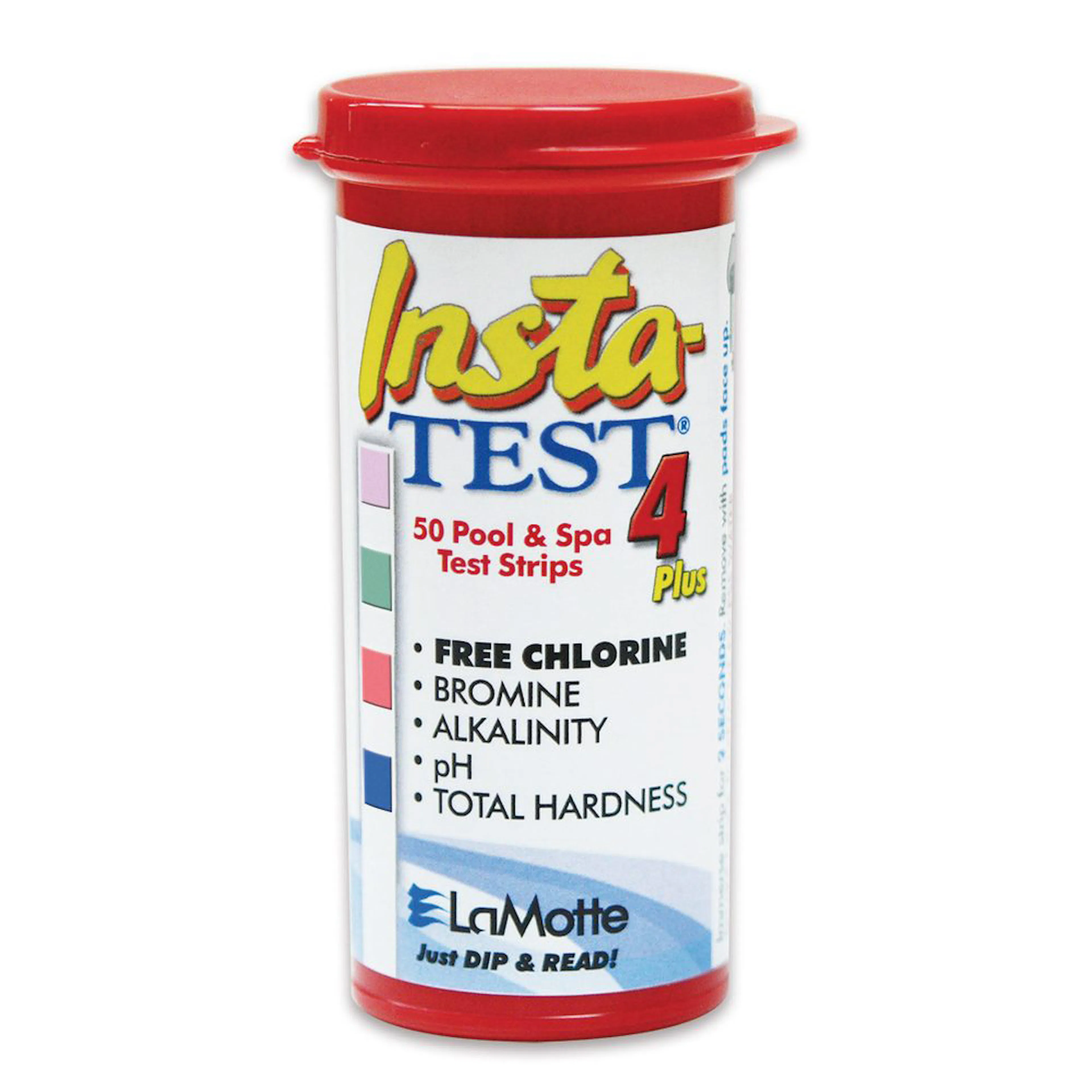Teststickor Planet Pool Insta-Test 4 pH/klo/alka/cya, 50 stickor