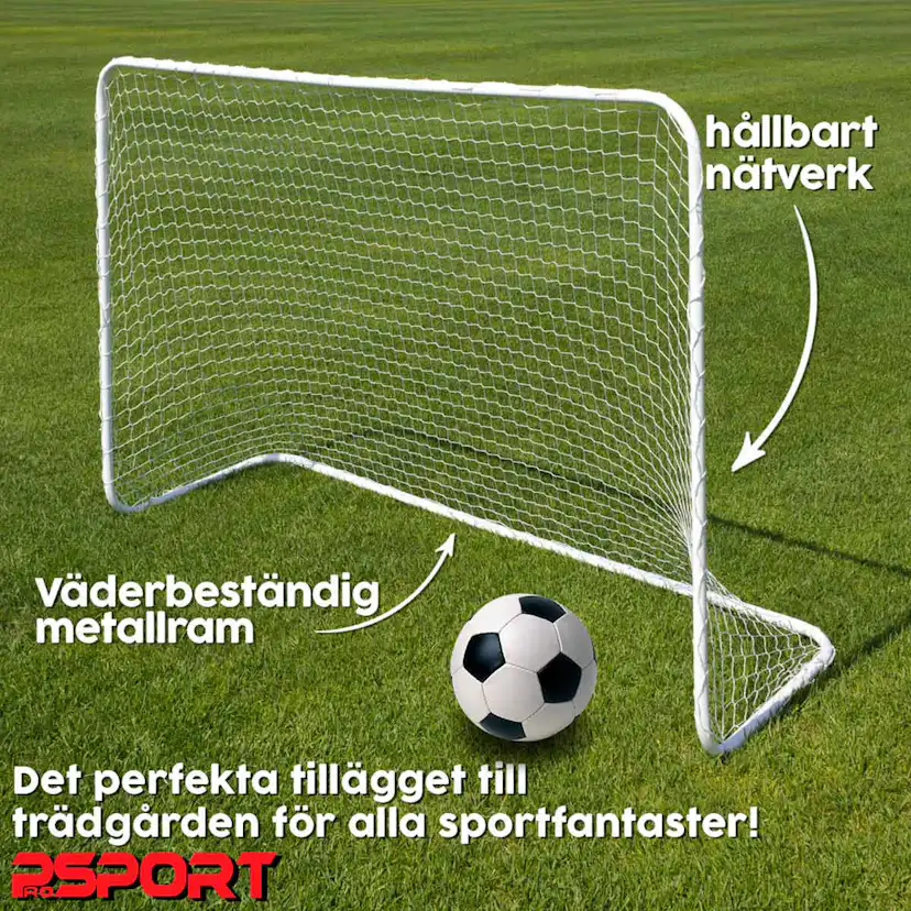 Fotbollsmål Prosport Basic 2-pack 183 x 122 cm