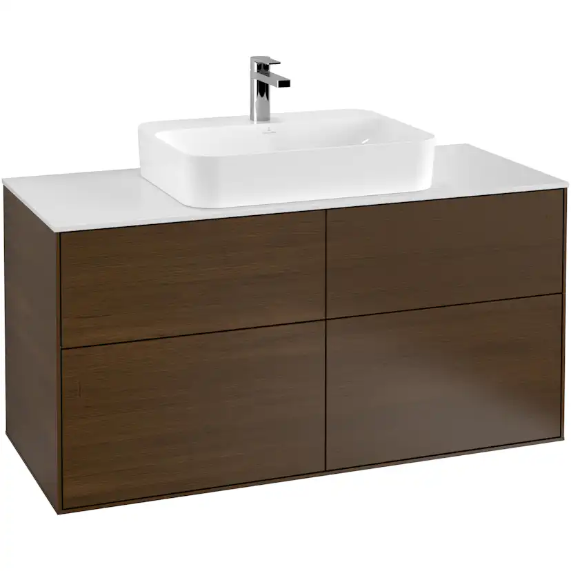 Tvättställsskåp Villeroy & Boch Finion med 4 Lådor och Bänkskiva för Ytmonterat Tvättställ