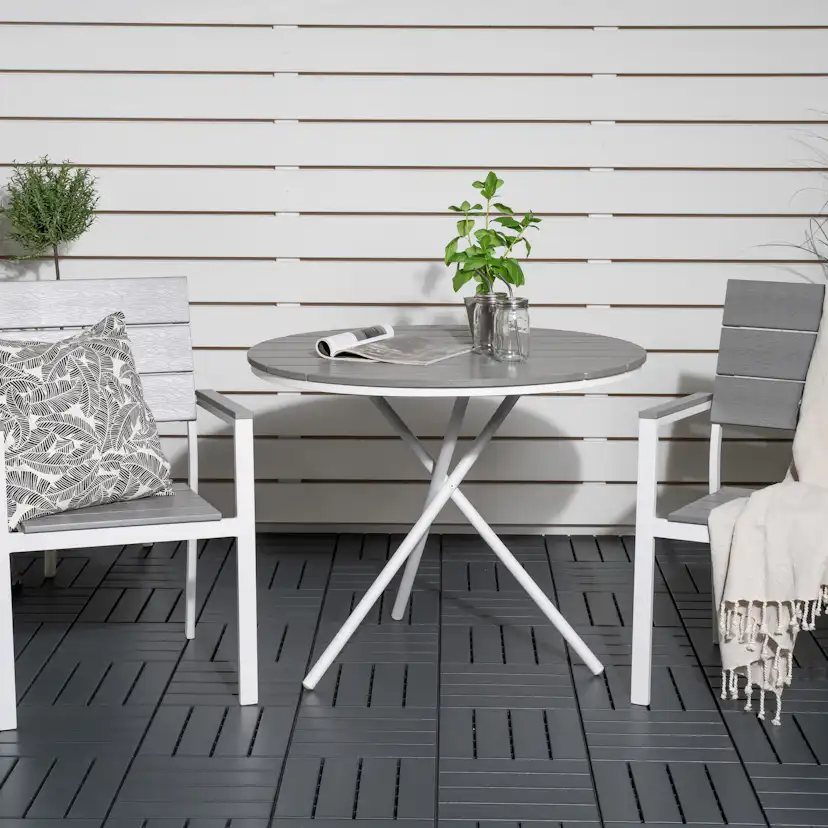Cafégrupp Venture Home Parma Caféset Rund Ø90 cm med 2 Levels Stolar