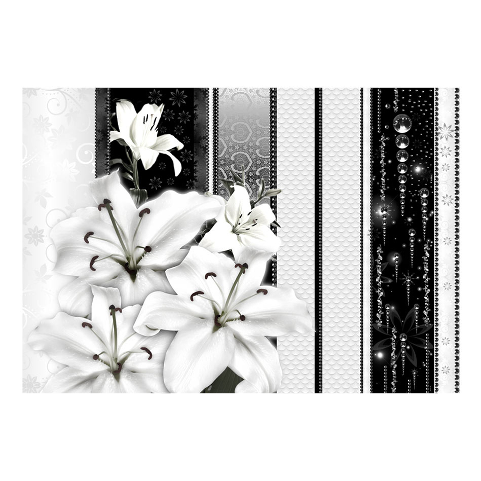 Fototapet Arkiio Crying Lilies In White