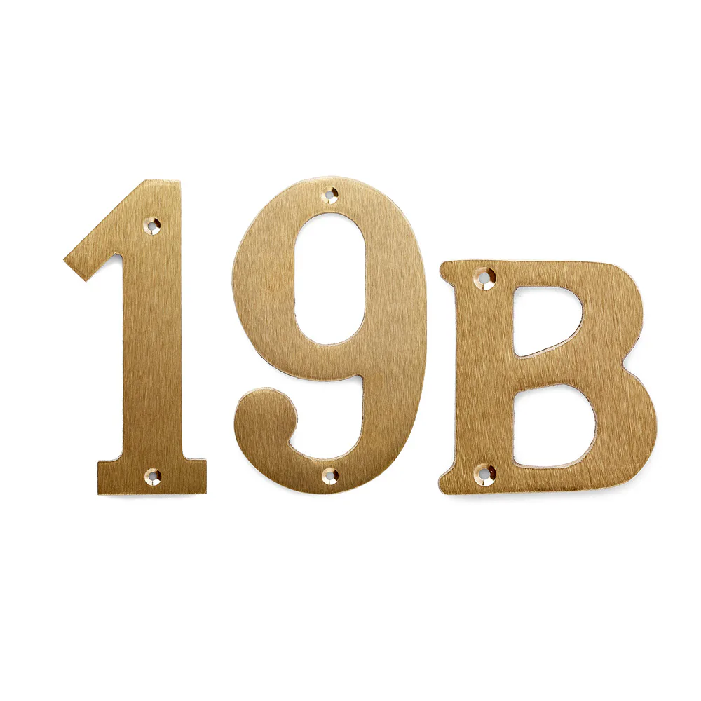 Husnummer Habo 570 Matt Mässing