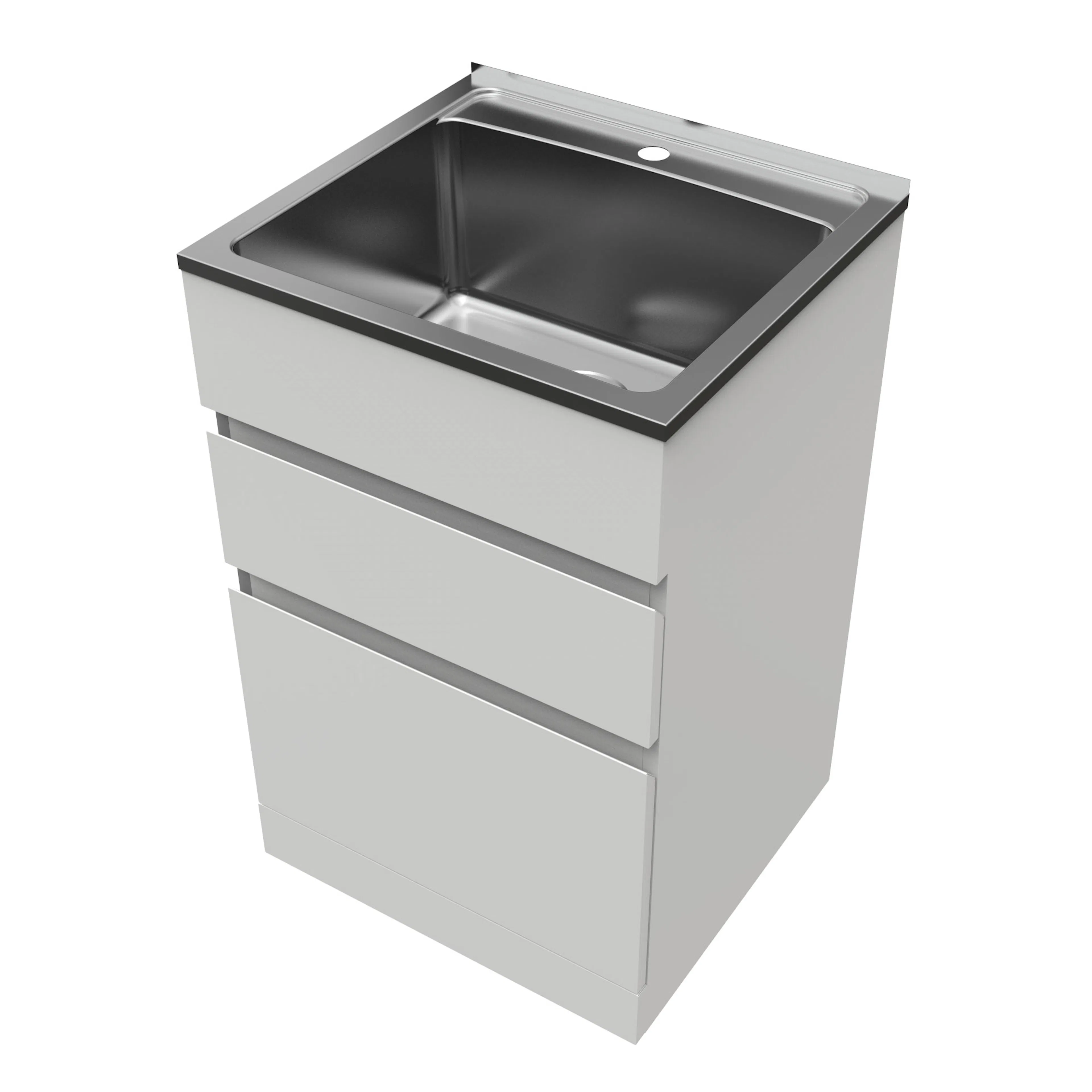 Tvättbänk Nordic Tech NTB5 Bänkskåp för Tvättstuga med Lådor & Blandarhål