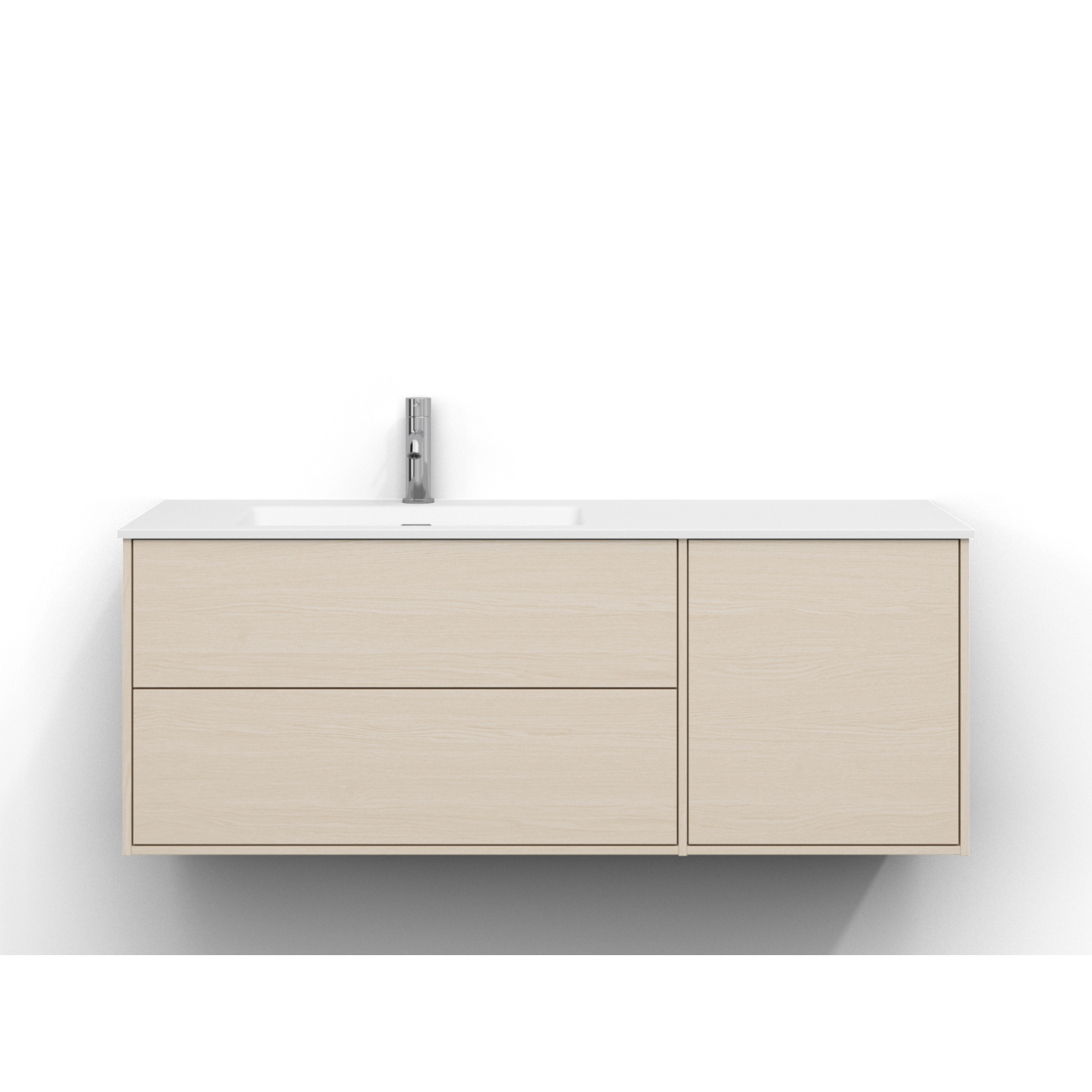 Tvättställsskåp Svedbergs Epos 120x45 med 2+1 Lådor