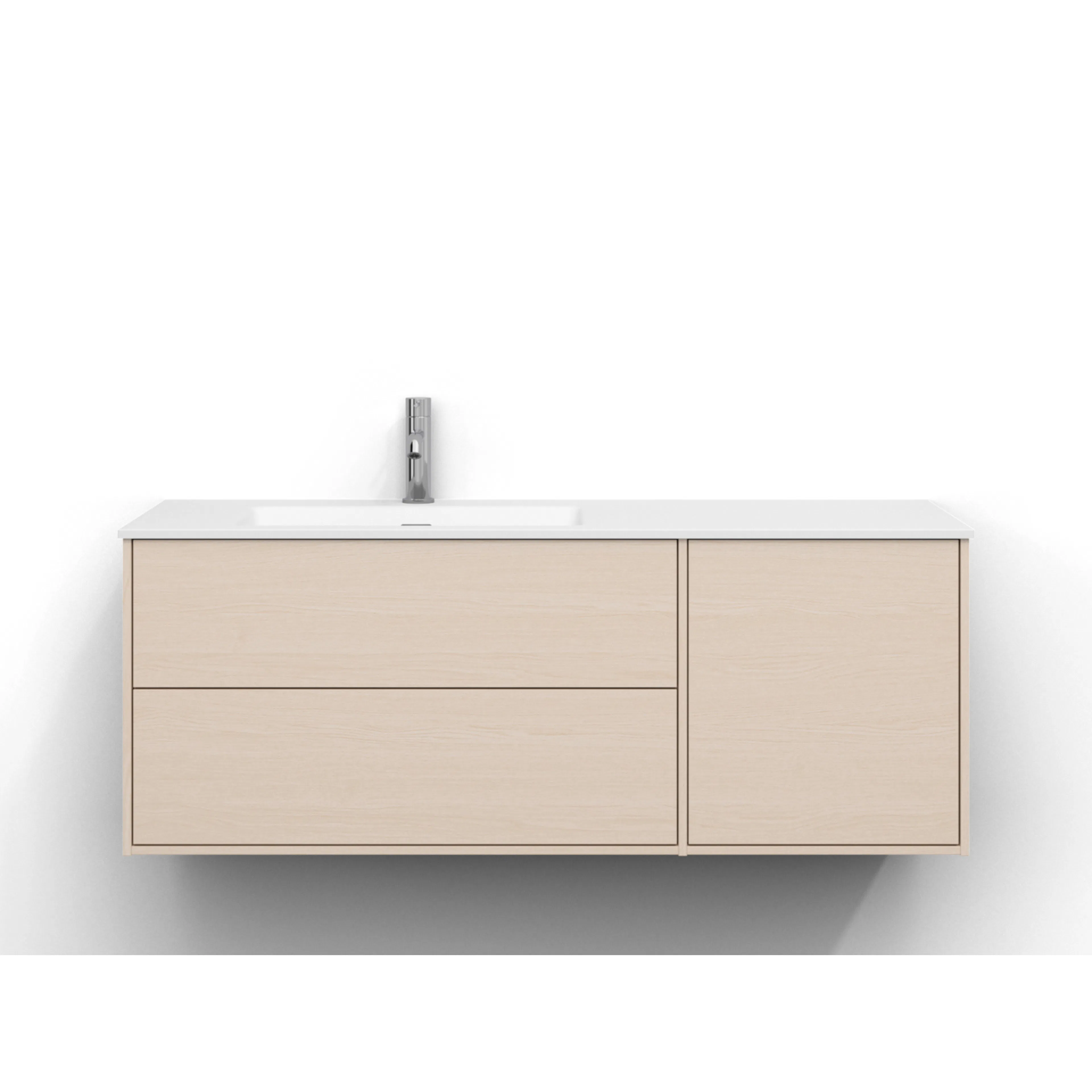 Tvättställsskåp Svedbergs Epos 120x45 med 2+1 Lådor