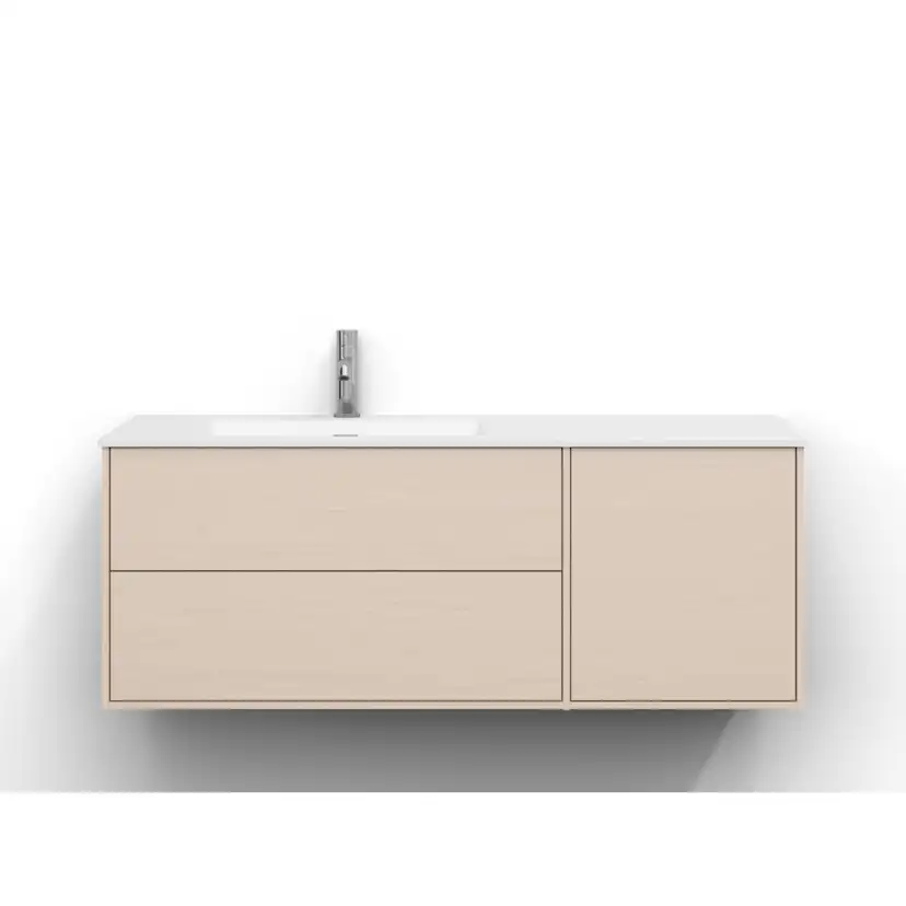 Tvättställsskåp Svedbergs Epos 120x45 med 2+1 Lådor