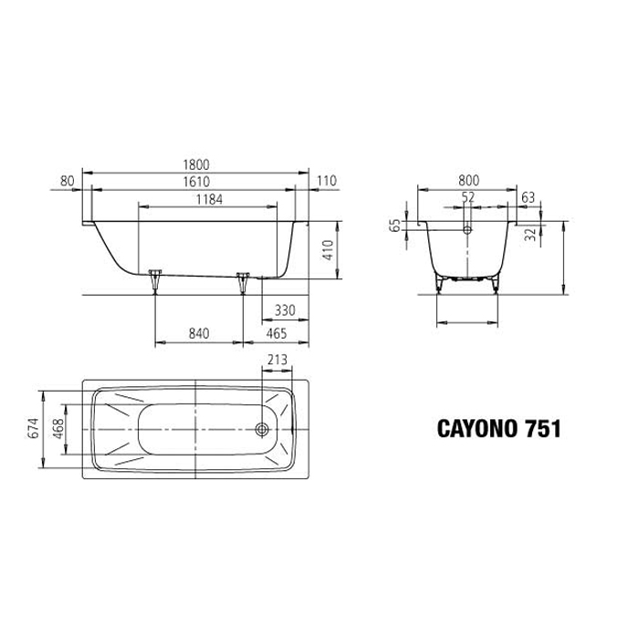 Badkar Kaldewei Cayono