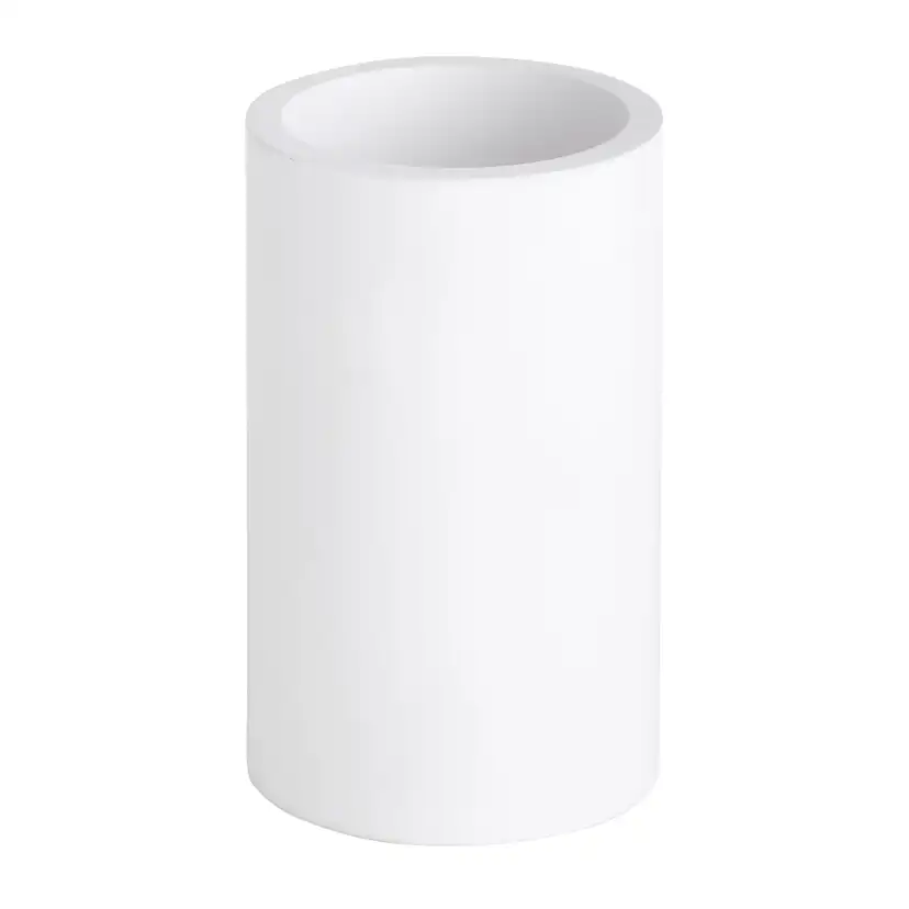 Gamma Tandborstglas fristående, rund Vit Vit