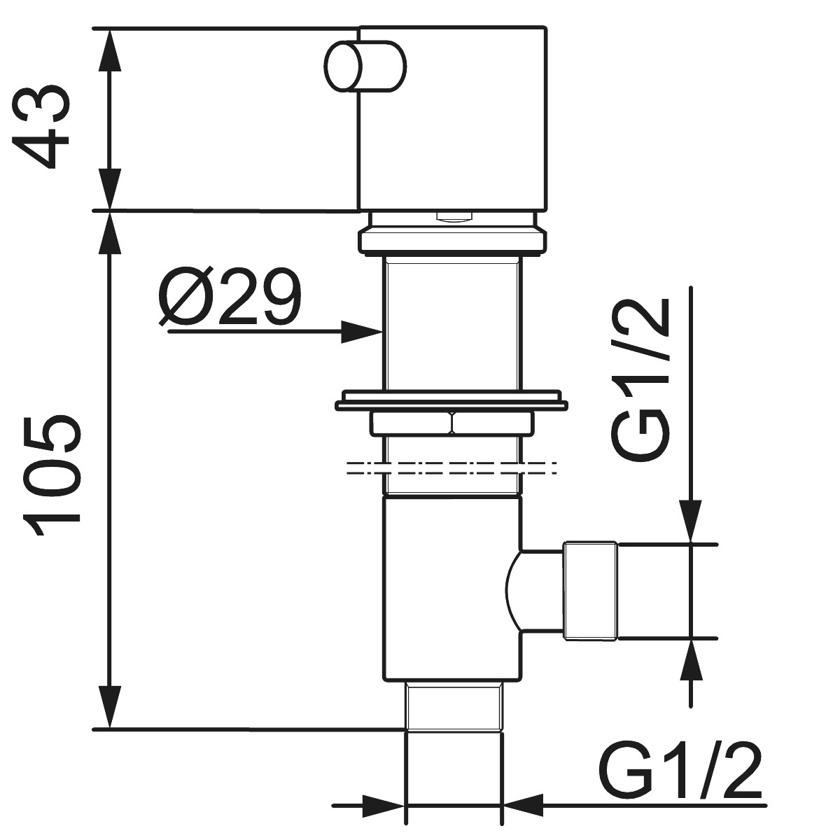 Diskmaskinsavstängning Mora Izzy Rustic Vattenavstängning Mässing Ø29-32 mm