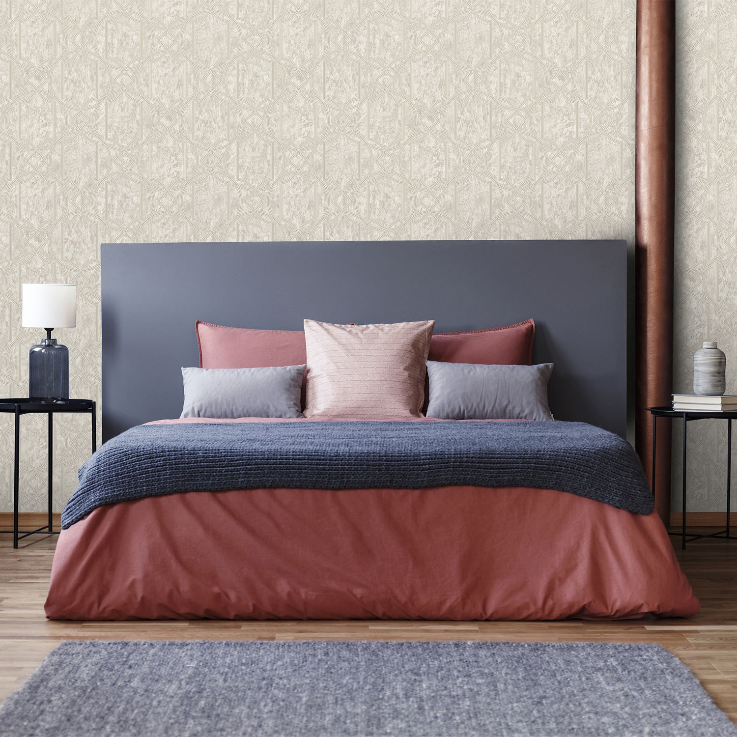 Tapet Boutique Deco Geometrisk Ecru