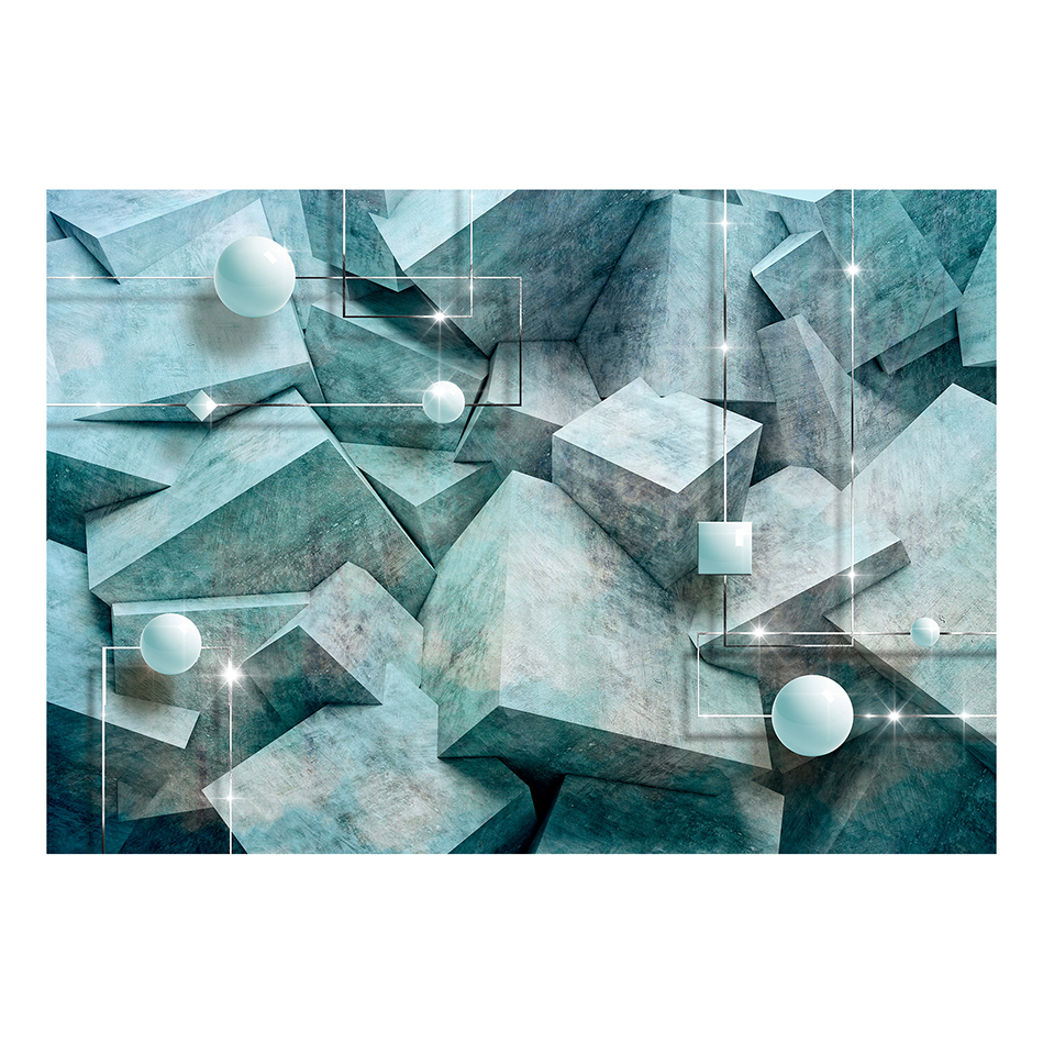 Fototapet Arkiio Concrete Cubes Green