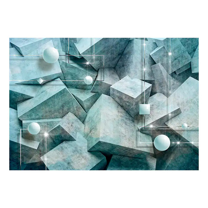 Fototapet Arkiio Concrete Cubes Green
