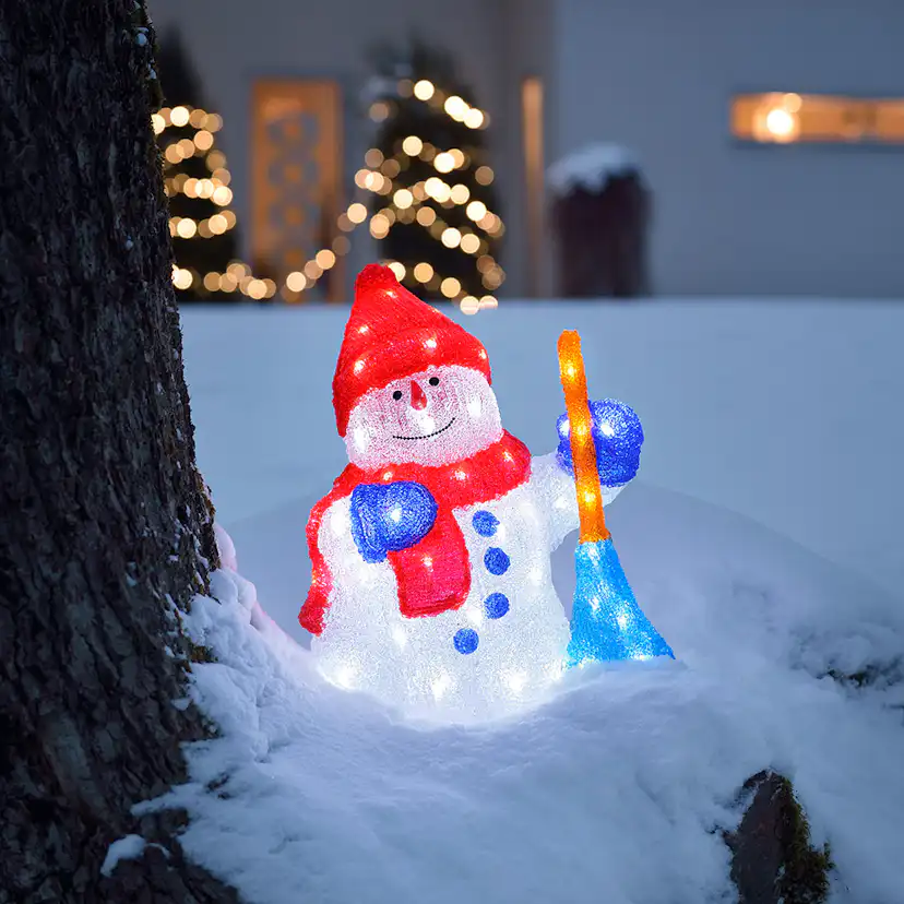 Dekorationsbelysning Gnosjö Konstsmide Snögubbe 56 st LED