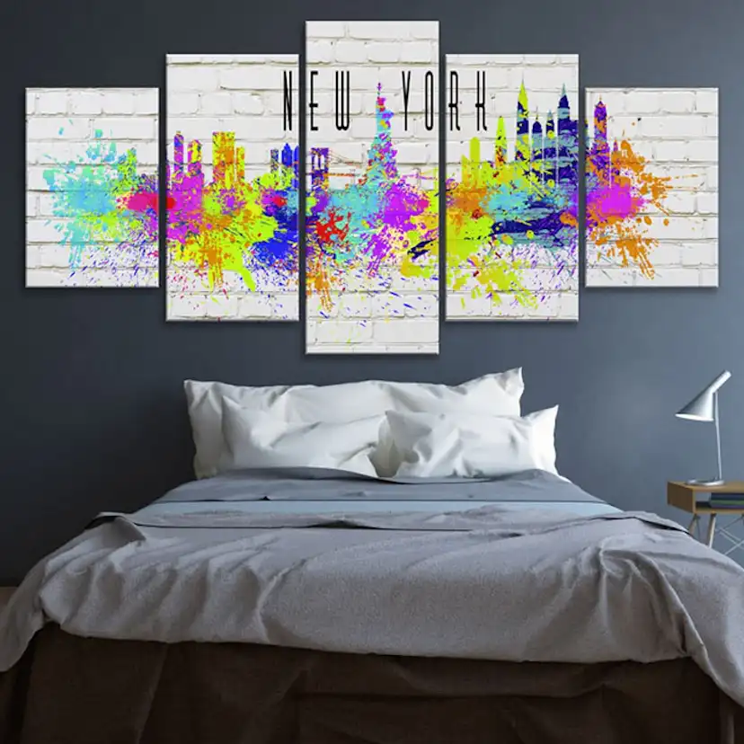 Tavla - Colorful New York 100x50 100x50 cm