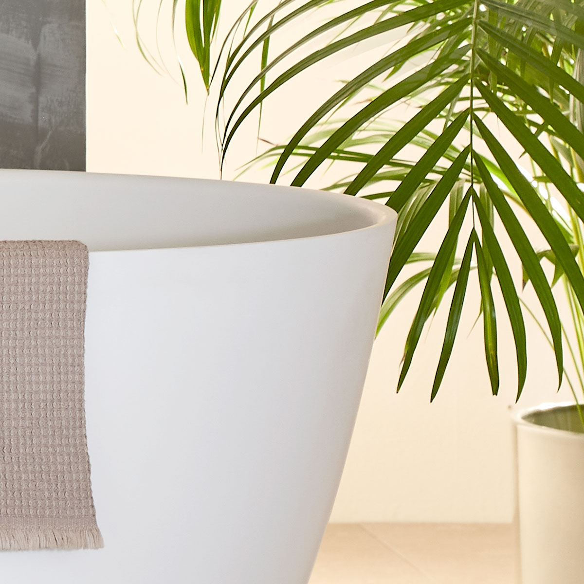 Badkar Bathlife Vila Gjutmarmor 1600 Vit