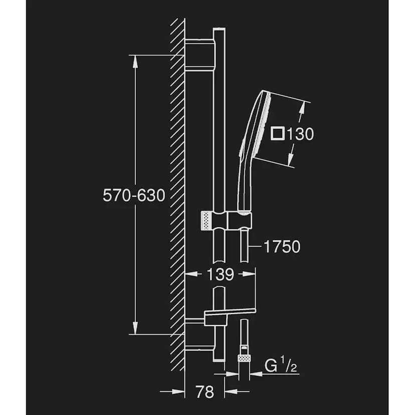 Duschset Grohe Vitalio SmartActive Cube 130