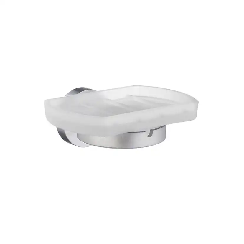 Tvålkopp Smedbo Home HS342 Krom/Frostat Glas