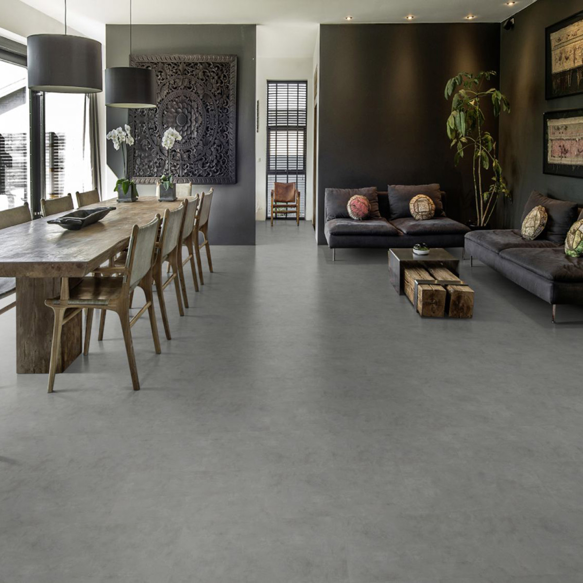 Linoleumgolv Forbo Marmoleum Click Rosemary Green 30x30 cm