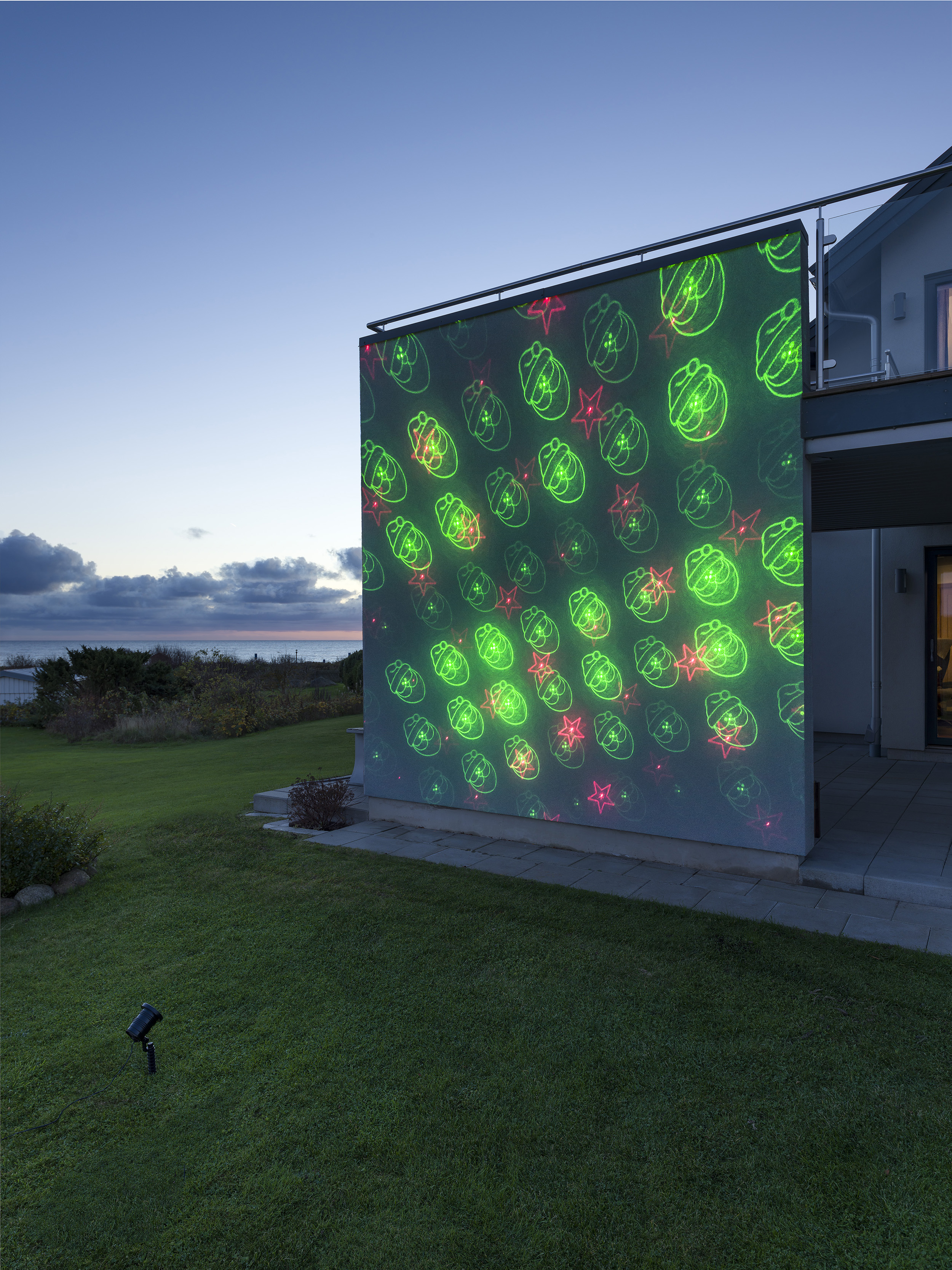 Laserlampa Gnosjö Konstsmide Julmotiv LED