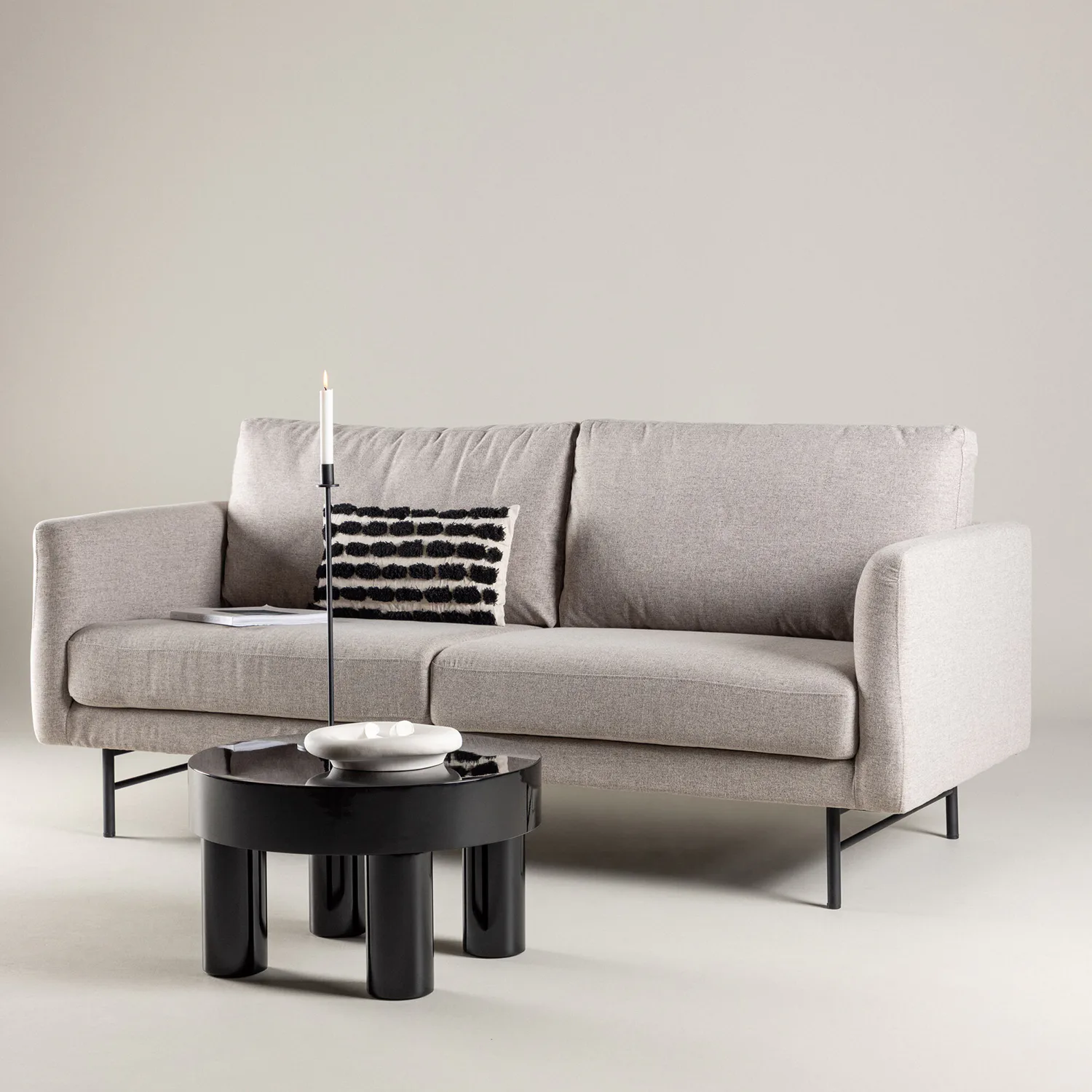 Sky 3-seat Sofa - Brown Melange / Brun Melange