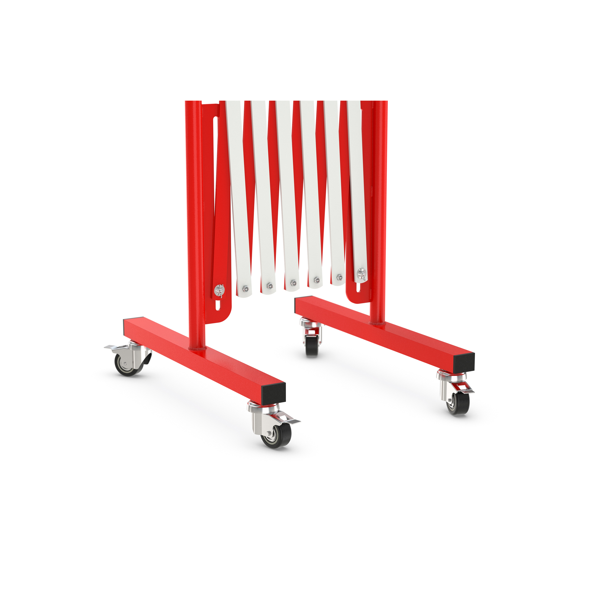 Avgränsare R&R Solutions Expanderbar Mobil Röd/Vit