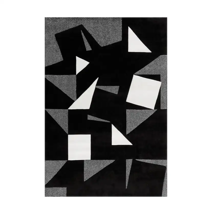 Wiltonmatta D-sign Fairber Frisee Wed Svart/Vit/Grå
