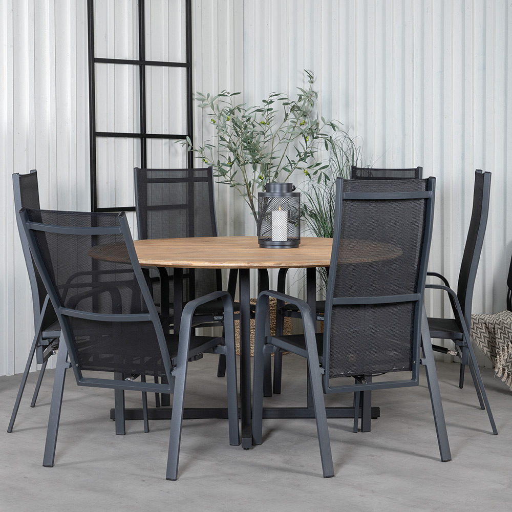 Matgrupp Venture Home Zurc med 6 Curz Matstolar