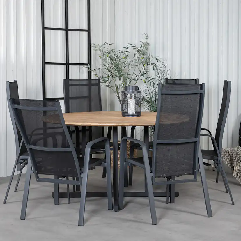 Matgrupp Venture Home Zurc med 6 Curz Matstolar