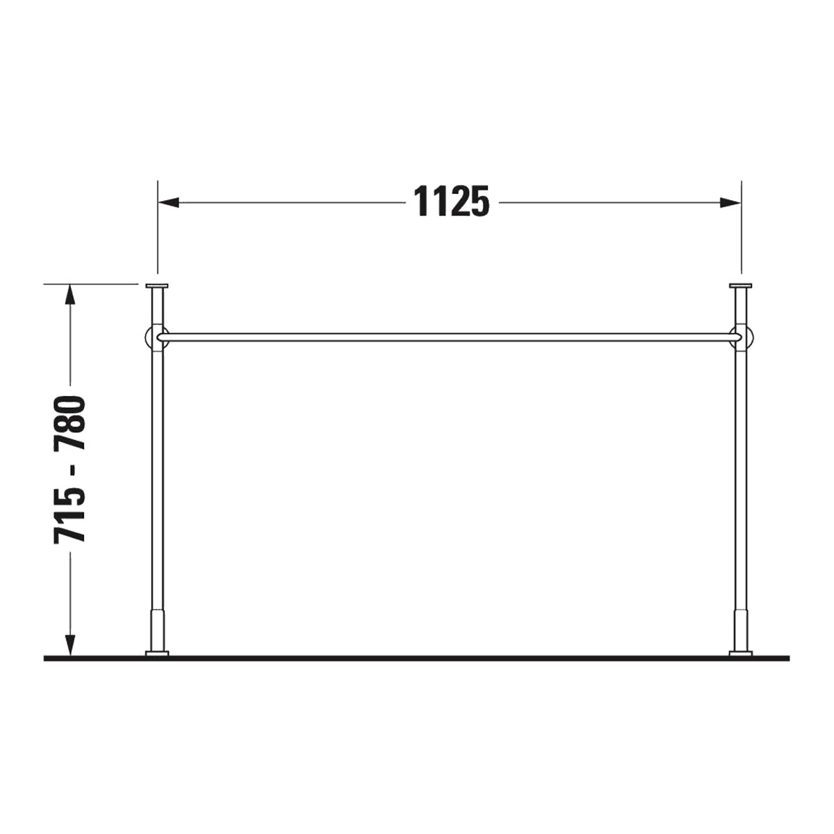 Benställning Duravit till Vero Air
