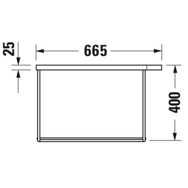 Benställning Duravit DuraSquare Vägghängd till Tvättställ