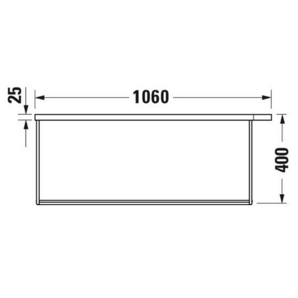 Benställning Duravit DuraSquare Vägghängd till Tvättställ