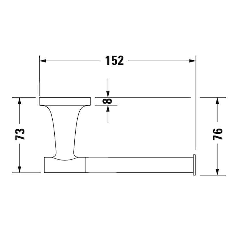 Toalettpappershållare Duravit Starck T 009937