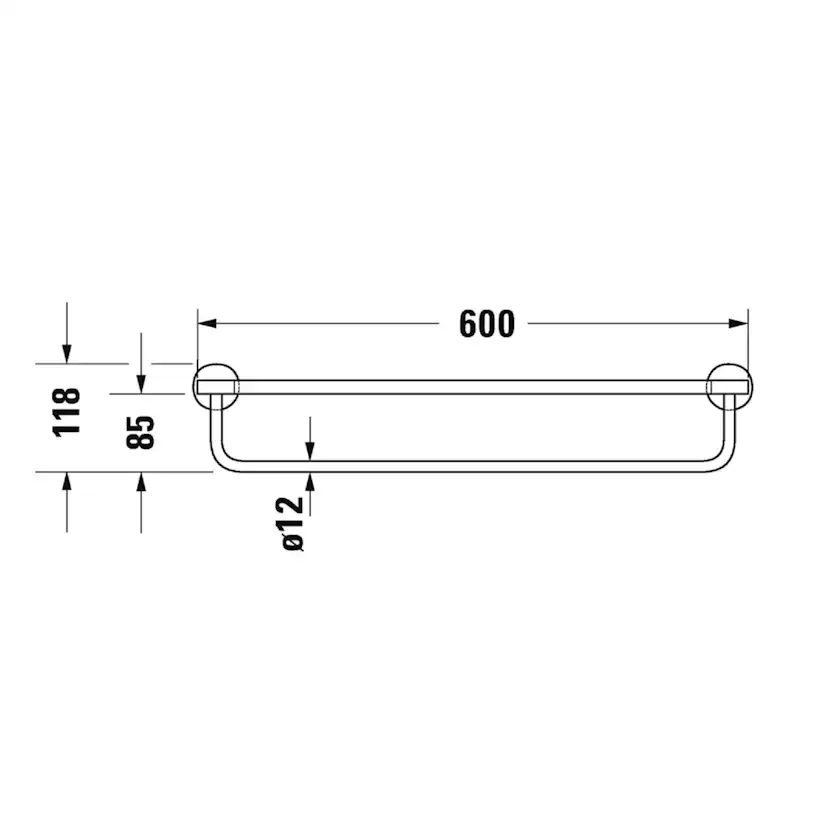 Handdukshylla Duravit Starck T 009944