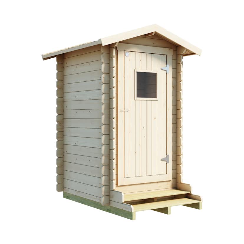 Utedass Luoman Lillevilla Leinikki 1,7 m² Byggsats med Sadeltak i Lösvirke