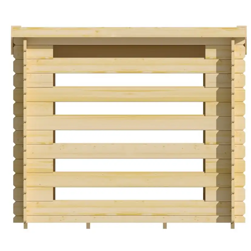 Vedbod Luoman Lillevilla Joulukka 2,4 m² Vedförvaring med Pulpettak i Lösvirke