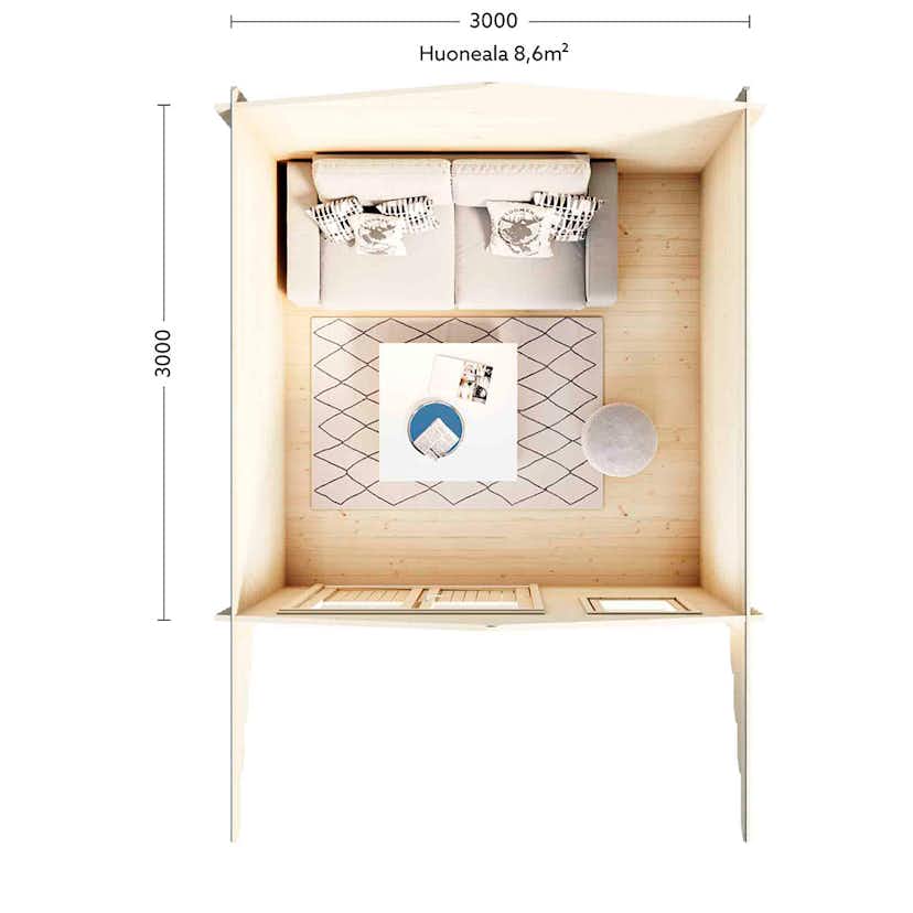 Stuga Luoman Lillevilla Ruka 9 m2