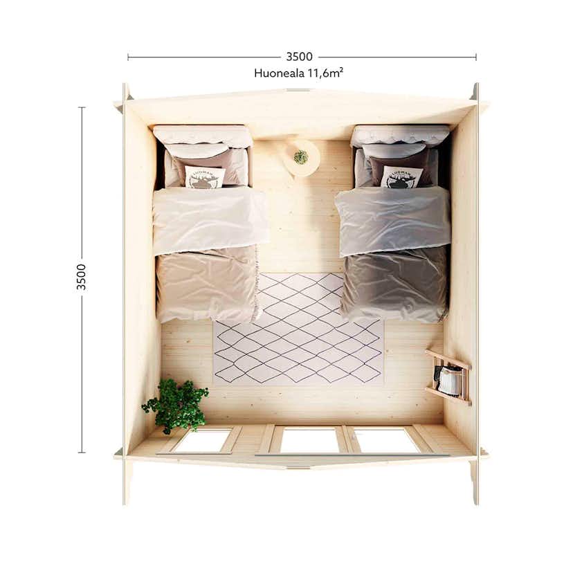 Stuga Luoman Lillevilla Iisvesi 12,3 m2